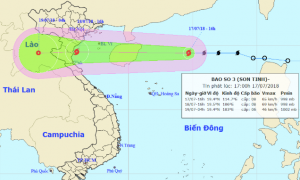 BÃO SỐ 3 HOÀNH HÀNH TRÊN BIỂN ĐÔNG, NGHỆ AN ĐỐI MẶT VỚI ÚNG, LŨ QUÉT & SẠT LỞ ĐẤT