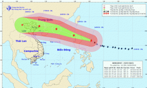 SIÊU BÃO MANGKHUT MẠNH NHẤT TRONG 9 CƠN BÃO ĐANG HOẠT ĐỘNG ẢNH HƯỞNG TỚI MIỀN BẮC VN