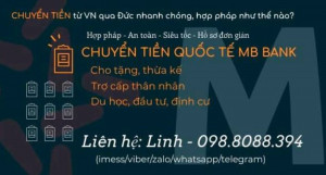 CHUYỂN TIỀN TỪ VIỆT NAM QUA ĐỨC NHƯ THẾ NÀO?