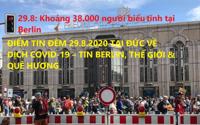 ĐIỂM TIN ĐÊM 29.8.2020 TẠI ĐỨC VỀ DỊCH COVID-19 – TIN BERLIN, THẾ GIỚI & QUÊ HƯƠNG