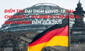 ĐIỂM TIN ĐẠI DỊCH COVID-19 TẠI CHLB ĐỨC – TIN BERLIN, THẾ GIỚI & QUÊ HƯƠNG ĐÊM 25.8.2020