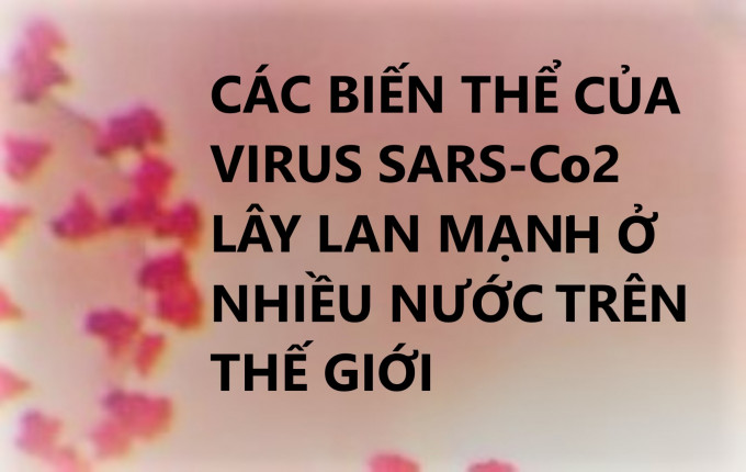 CÁC BIẾN THỂ CỦA VIRUS SARS-CoV-2 LÂY LAN MẠNH Ở NHIỀU NƯỚC TRÊN THẾ GIỚI
