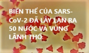 BIẾN THỂ CỦA SARS-CoV-2 ĐÃ LÂY LAN RA 50 NƯỚC VÀ VÙNG LÃNH THỔ