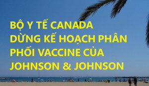 BỘ Y TẾ CANADA TẠM DỪNG KẾ HOẠCH PHÂN PHỐI VACCINE CỦA JOHNSON & JOHNSON 