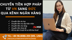 CHUYỂN TIỀN CHO TẶNG – THỪA KẾ TỪ VN SANG ĐỨC