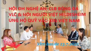 CÁC HỘI ĐOÀN TẠI CHLB ĐỨC ỦNG HỘ QUỸ VĂC-XIN VN