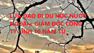 LỪA ĐẢO ĐI DU HỌC NƯỚC NGOÀI< GIÁM ĐỐC CÔNG TY LĨNH 10 NĂM TÙ