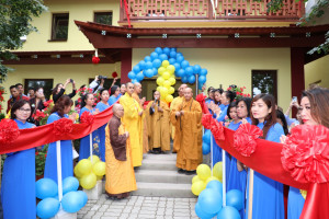 LỄ CẮT BĂNG KHÁNH THÀNH NHÀ TĂNG XÁ CHÙA PHÚC LÂM