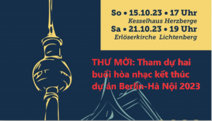 THƯ MỜI: Tham dự hai buổi hòa nhạc kết thúc dự án Berlin-Hà Nội 2023