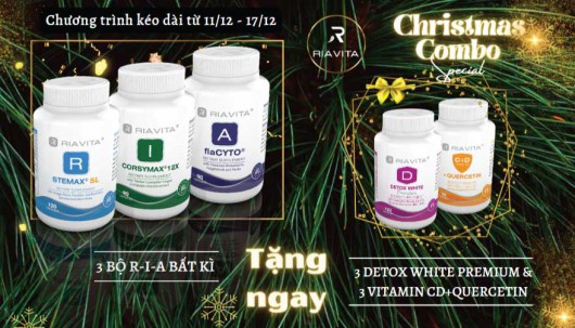 RIAVITA Pharma Ltd.: CÙNG KHÁM PHÁ BỘ COMBO CHRISTMAS