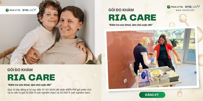 RIAVITA PHARMA giới thiệu RIA-CARE ´Kiểm tra sức khỏe-Làm chủ cuộc đời´
