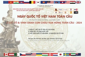 Ngày Quốc Tổ Việt Nam toàn cầu - Lễ giỗ Tổ và vinh danh con cháu Vua Hùng toàn cầu 2024