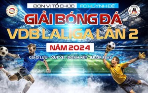 THƯ MỜI: Dự ´giải bóng đá VDB Liga 2024 ủng hộ đồng bào miền Bắc´ do FC Huynh Đệ tổ chức