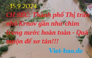 CH SÉC: Thành phố Thị trấn nhỏ Krnov gần như chìm trong nước hoàn toàn - Quá muộn để sơ tán!!!