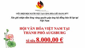 Hội Văn Hóa Việt Nam cùng cộng đồng người Việt tại thành phố Augsburg chung tay cùng LHHNV CHLB Đức hướng về quê hương