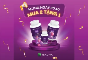 RIAVITA: Flash Sale Đặc Biệt Mừng Ngày Phụ Nữ Việt Nam 20.10