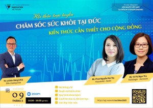 THƯ MỜI: Tham dự trò chuyện trực tuyến về chủ đề „Chăm sóc sức khỏe tại Đức: Kiến thức cần thiết cho cộng đồng“