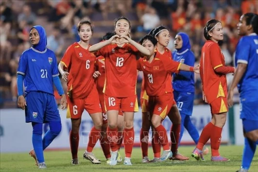 Tin vui quê hương: Đội tuyển nữ Việt Nam thắng đậm 7-0 trước đội nữ Maldives