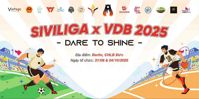 THƯ MỜI: Tham gia Giải bóng đá SiviLiga x VDB 2025 vào 4.10.2025 tại Berlin