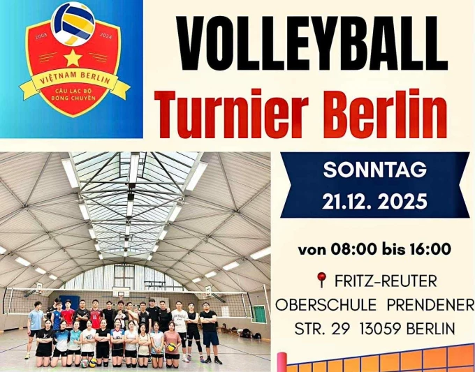 MỜI THAM DỰ GIẢI BÓNG CHUYỀN MỞ RỘNG VN–BERLIN 2025