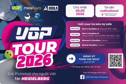 VGP TOUR 2026 TẠI CHLB ĐỨC CHÍNH THỨC KHỞI ĐỘNG