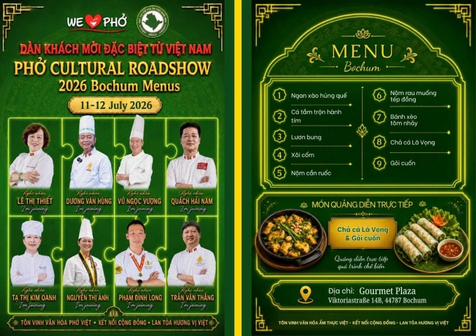 THÔNG BÁO: PHỞ CULTURAL ROADSHOW 2026 – BOCHUM