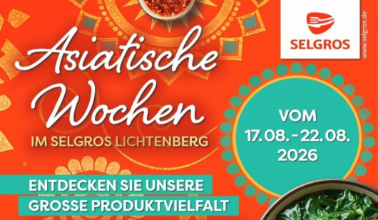 THÔNG BÁO: Tuần lễ Ẩm thực Châu Á tại Selgros Berlin-Lichtenberg