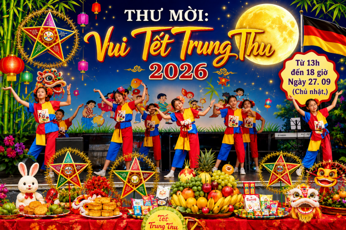 THƯ MỜI CÁC CHÁU THIẾU NHI DỰ TẾT TRUNG THU 2026 TẠI BERLIN