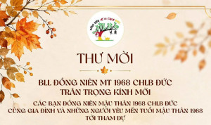 THƯ MỜI: Gặp Mặt Đồng Niên Mậu Thân 1968 CHLB Đức